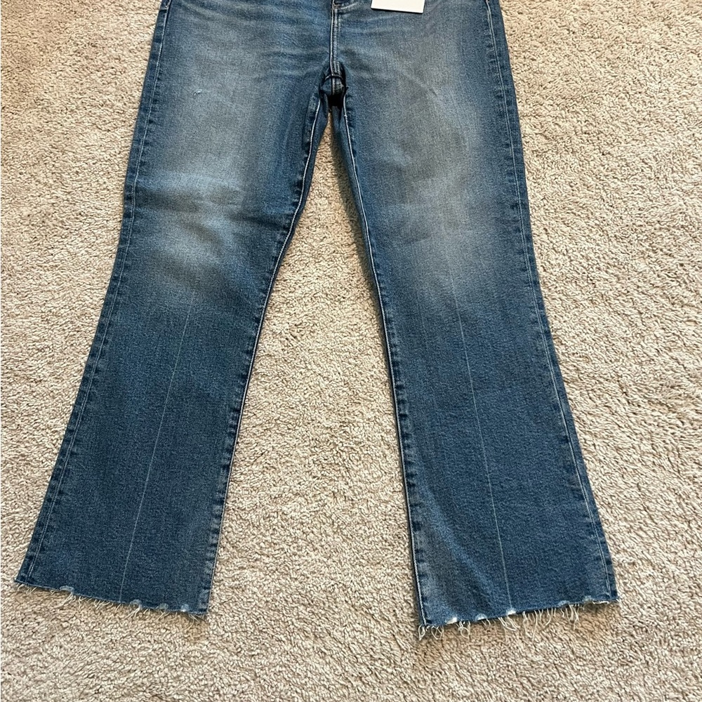 Pistola Lennon Distressed Blue Ankle Jeans